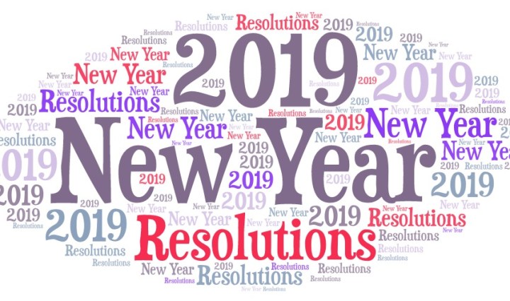 New year Resolution word art