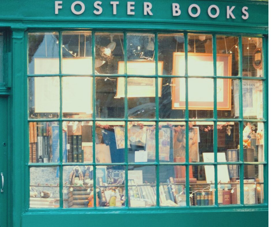 Window of a bookstore